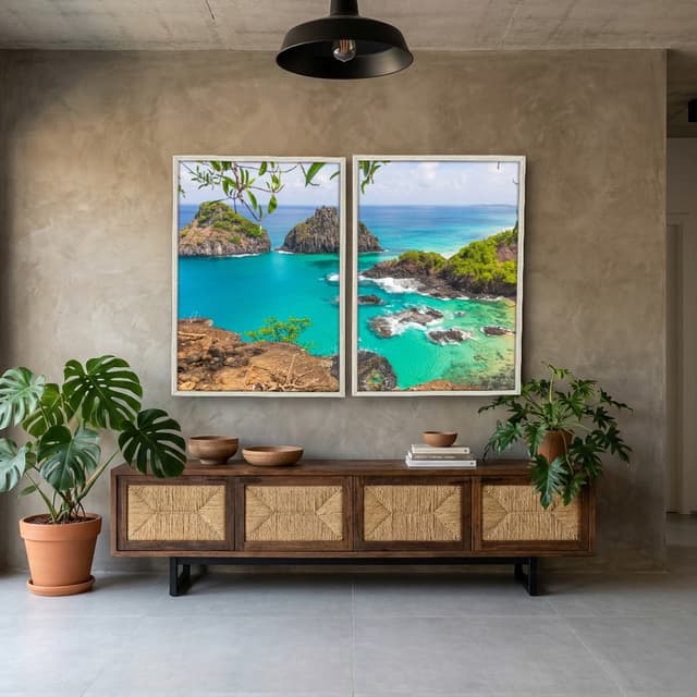 Kit Quadros Decorativos Ilha
